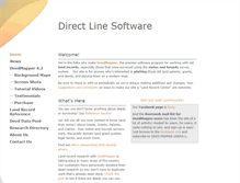 Tablet Screenshot of directlinesoftware.com